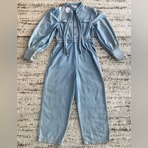 ELLIATT Country Braided Denim Jumpsuit, Size XL, NWT